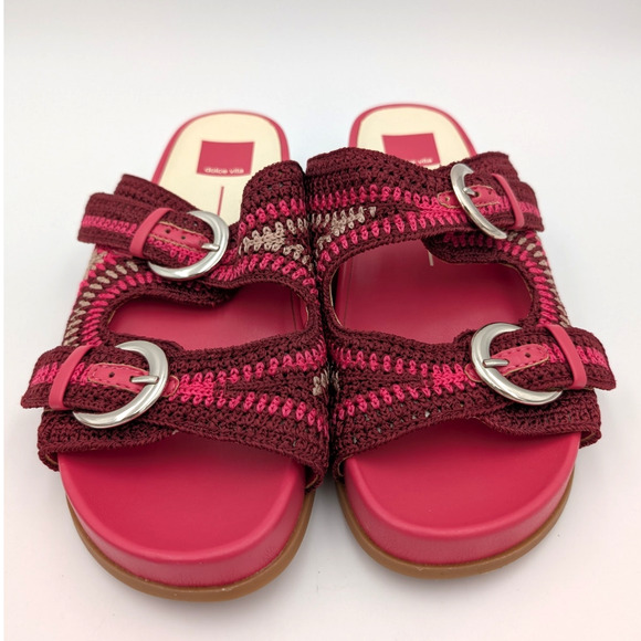 Dolce Vita Ralli Women's Wedge Knit Sandals Double Strap Slide Size US7.5 - Picture 2 of 12